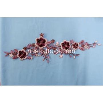 Opstrijkbare 3D-borduurwerk Rose Flower-patches